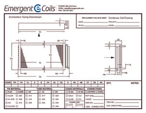 Blank Condenser Coil Connections Facing Downstream Drawing Drawing