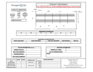 Blank Straight Tube Bundle Drawing Drawing