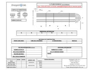 Blank U-Tube Bundle Drawing Drawing