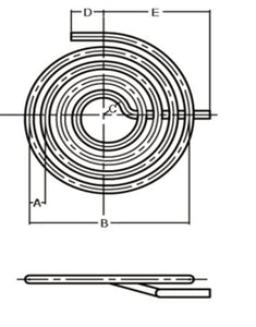 Flat Spiral Coil 3/4" OD x .049 Wall Stainless Steel