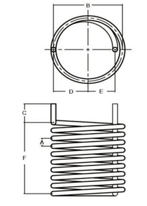 Helical Coil 1/2" OD x .049 Wall Stainless Tube