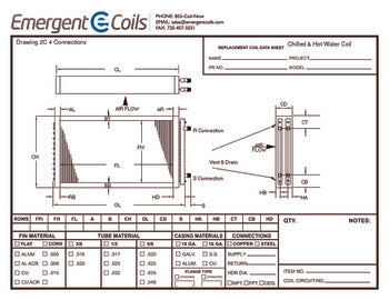 Blank Four Connections Drawing | Fins and Tubes: Coil Blog