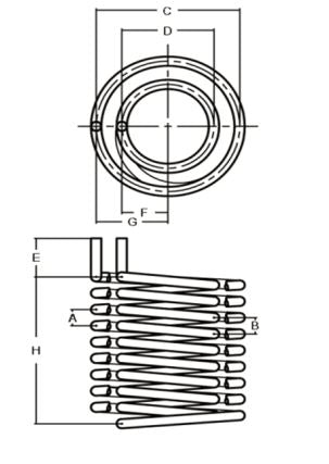 Nested Helical Coil 3/4