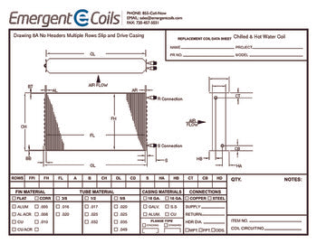 Blank No Headers Multiple Rows Slip and Drive Casing Drawing Photo