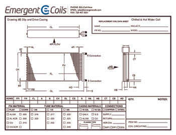Blank Slip and Drive Casing Drawing Photo